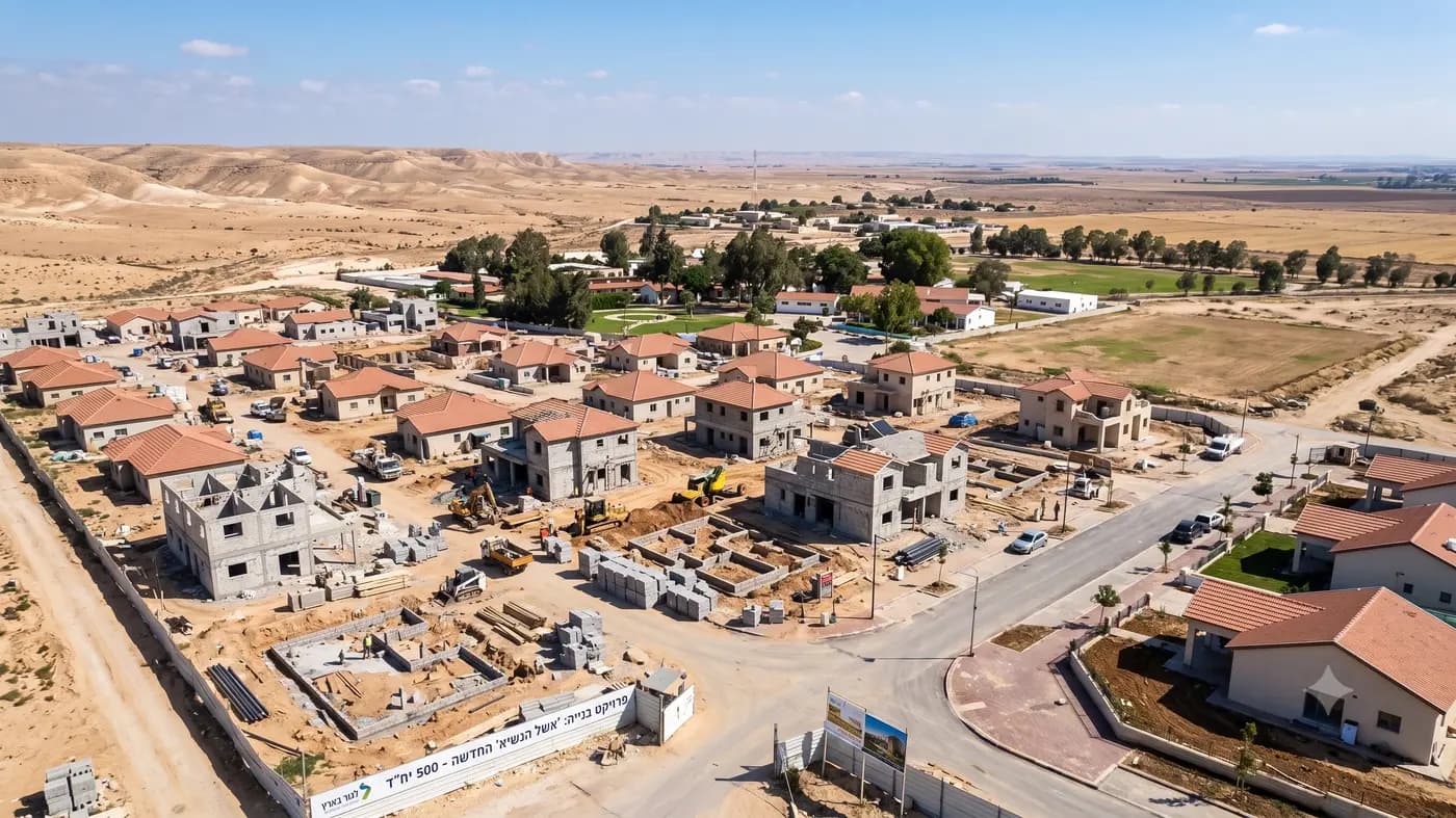 שלב משמעותי בפיתוח הנגב המערבי: אושרה תוכנית היישוב החדש "אשל הנשיא"